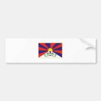 Tibet Flag bumper stickers
