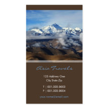 Tibet | Qomolangma / Mt Everest Photo Profile Card Business Card Templates