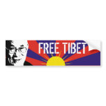Tibetan Flag, Dalai Lama, FREE TIBET bumper stickers