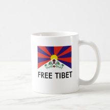 Tibetan Flag, FREE TIBET Mug