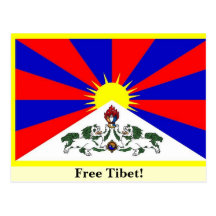 Tibetan Flag - Free Tibet! Post Cards