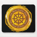 Tibetan Mantra Dharma Wheel mousepads