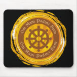 Tibetan Mantra Dharma Wheel mousepads