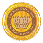 Tibetan Mantra Lotus Flower stickers