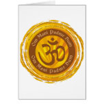 Tibetan Mantra with Aum Symbol cards