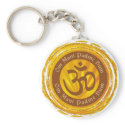 Tibetan Mantra with Aum Symbol keychains