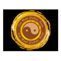Tibetan Mantra Yin Yang Post Cards