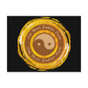 Tibetan Mantra Yin Yang postcards