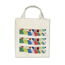 Tibetan Prayer Flags Tote Bags
