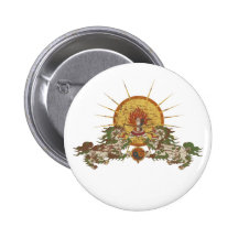 Tibetan Snow Lion Button