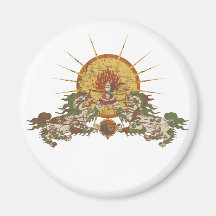 Tibetan Snow Lion Magnets