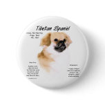 Tibetan Spaniel History Design buttons