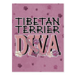 Tibetan Terrier DIVA Post Card