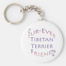 Tibetan Terrier Furever Friend Keychains