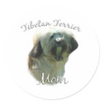 Tibetan Terrier Mum 2 stickers