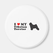Tibetan Terrier Refrigerator Magnet