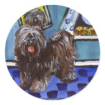 Tibetan terrier senses smiing moon stickers