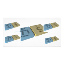 Tic as Ti Titanium and C Carbon Photo Card Template