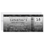 Ticket Invitations, Black + White