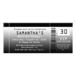 Ticket Invitations, Black + White