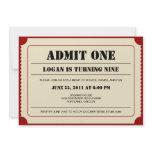 Ticket Stub Party Invitation