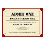 Ticket Stub Party Invitation