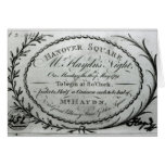 Ticket to 'Mr. Haydn's Night' in Hanover Greeting Cards