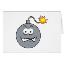 Ticking Bomb Smiley Face Card