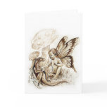 Tickle the Dragon blank fantasy art greeting card