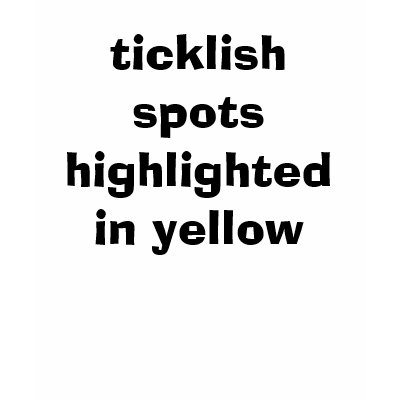 ticklish spots highlighted in yellow tshirt by captainwow