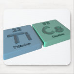 Tics as Ti Titanium and Cs Caesium mousepads