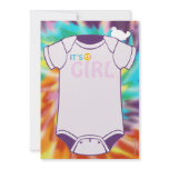 Tie Dye Baby Shower Invitations