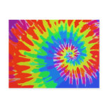 Tie-Dye Cartoon Postcard