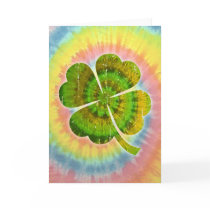 Tie Dye Clover Cards