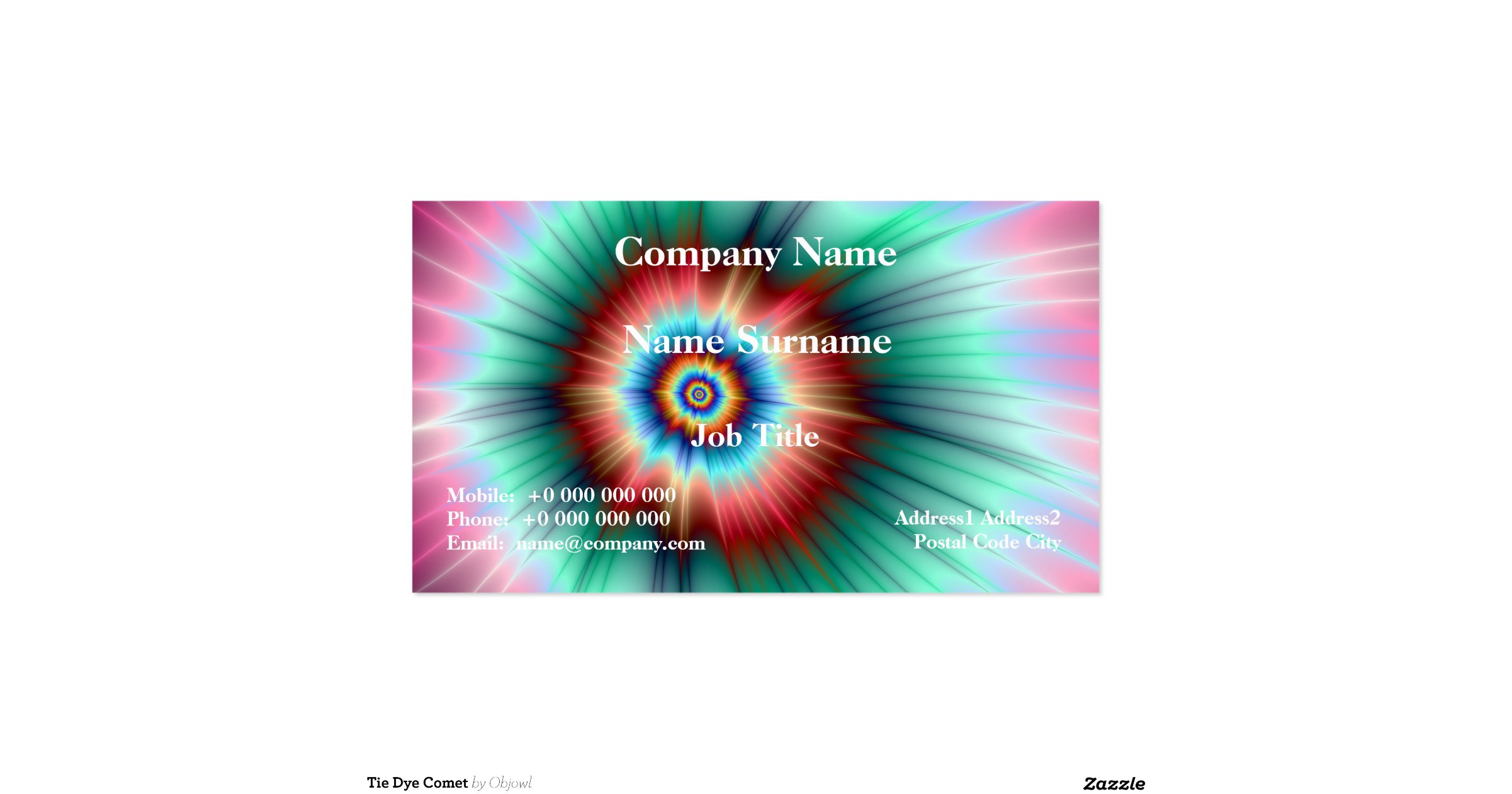 tie dye comet pack of standard business cards zazzle tie dye business cards