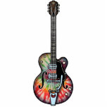 Tie Dye Guitar photo sculptures