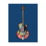 Tie Dye Guitar postcards
