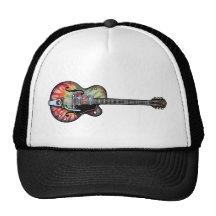 Tie Dye Guitar Trucker Hat
