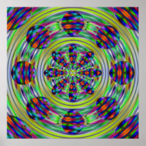 Tie Dye Hippie Kaleidoscaope Swirls Posters