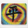 tie dye kanji for peace mouse pads