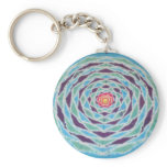Tie Dye Mandala Keychain