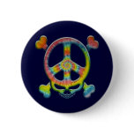 Tie-Dye Peace Pirate buttons