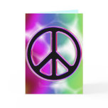 Tie Dye Peace Sign Designs cards