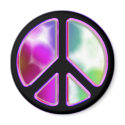Tie Dye Peace Sign Designs magnets