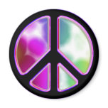 Tie Dye Peace Sign Designs magnets