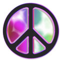 Tie Dye Peace Sign Designs stickers