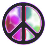 Tie Dye Peace Sign Designs stickers