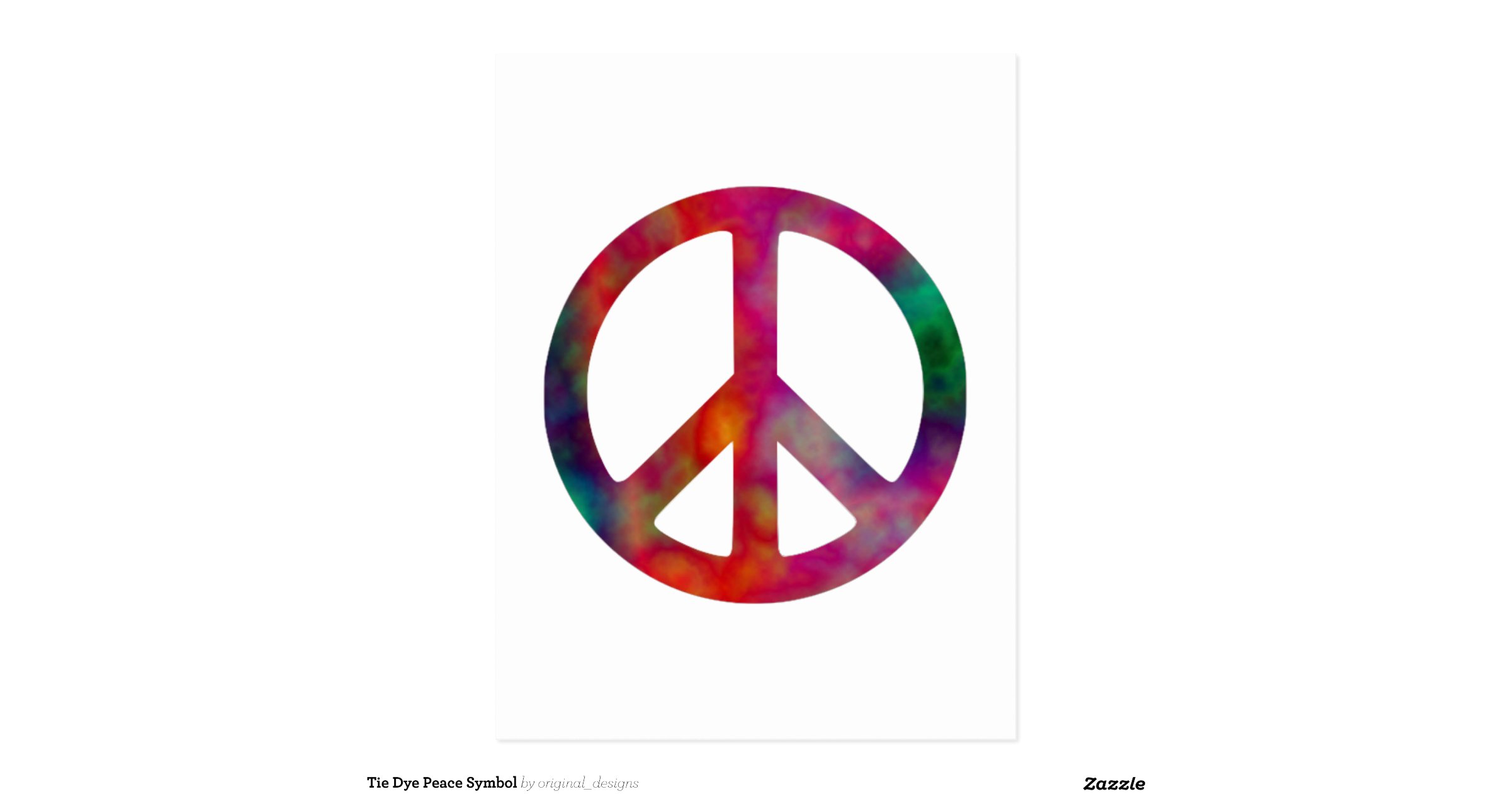 Tie Dye Peace Symbol Zazzle 