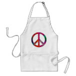 Tie Dye Peace Symbol Apron