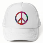 Tie Dye Peace Symbol hats